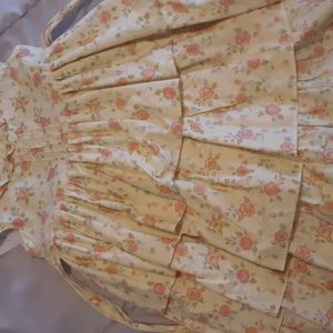 Floral vintage toddler girl dress